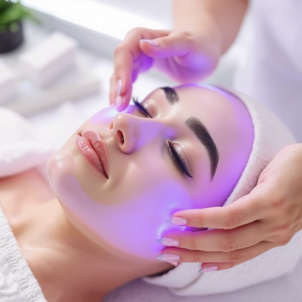 Hydra Facial treatment with facial steaming and cleansing