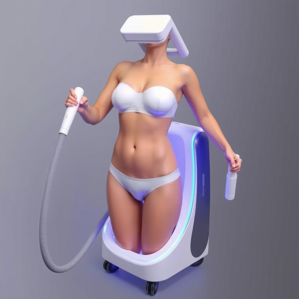 RF device used for non-invasive body contouring and fat reduction